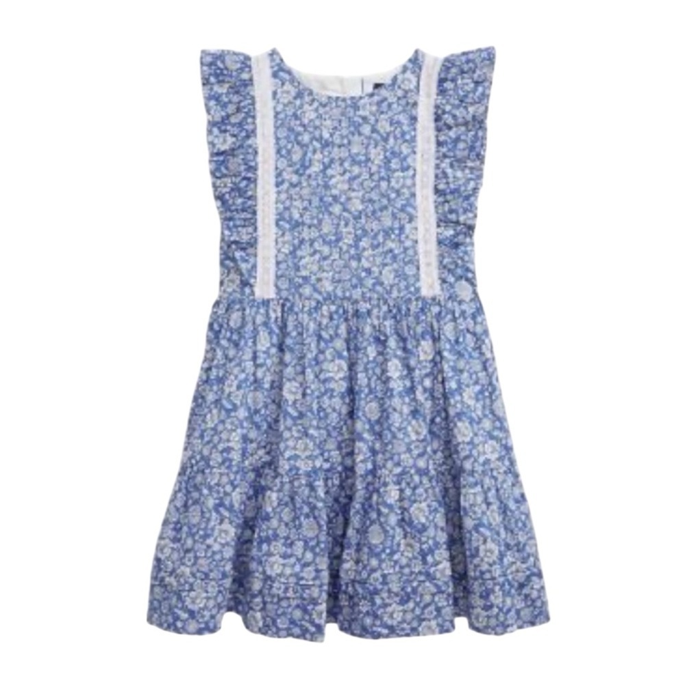 Polo Ralph Lauren Girls Floral Cotton Batiste Dress Size 6x EUC